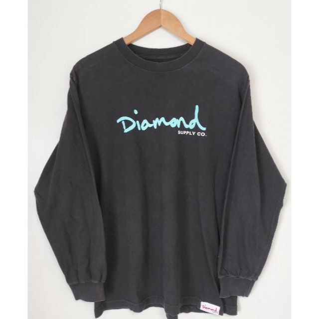 古着　ダイアモンドサプライ　胸ロゴ　ロングT メンズのトップス(Tシャツ/カットソー(七分/長袖))の商品写真