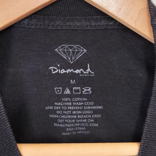 古着　ダイアモンドサプライ　胸ロゴ　ロングT メンズのトップス(Tシャツ/カットソー(七分/長袖))の商品写真