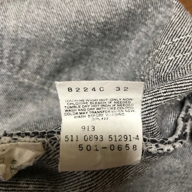 Levi's - Levi's501 先染め 90s リーバイス ブラックデニム w33 L32の