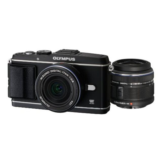 OLYMPUS ミラーレス一眼 PEN E-P3 ツインレンズキット ブラック E-P3 TKIT BLK g6bh9ry