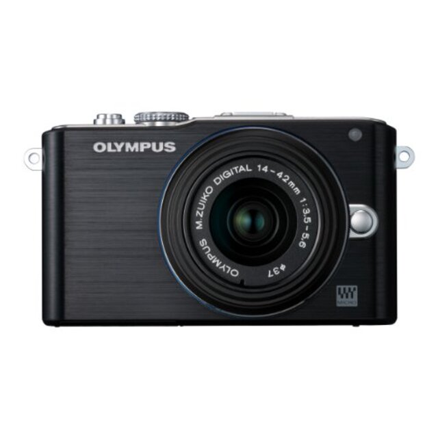 中古】OLYMPUS ミラーレス一眼 PEN Lite E-PL3 レンズキット ブラック