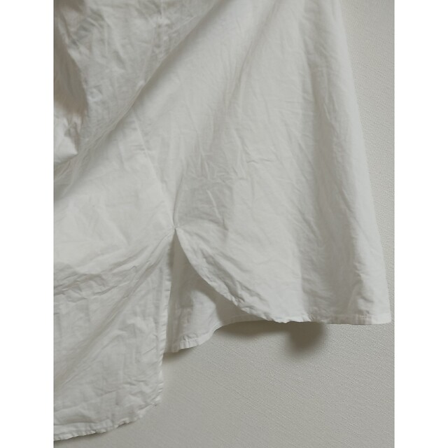 SELECT MOCA(セレクトモカ)のセレクトモカ 白 袖リボン バッククロスロングシャツワンピース レディースのワンピース(ロングワンピース/マキシワンピース)の商品写真