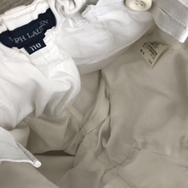 Ralph Lauren(ラルフローレン)のラルフローレン　白ハーフパンツ キッズ/ベビー/マタニティのキッズ服男の子用(90cm~)(パンツ/スパッツ)の商品写真