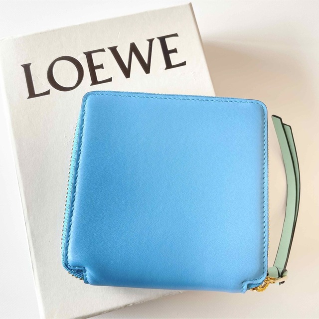 正規美品♡ LOEWE ロエベ バイカラーコンパクトジップウォレット - 財布