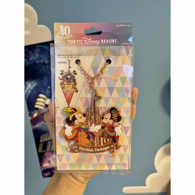 Disney(ディズニー)のディズニー40周年　バケーションパッケージ　オリジナル　バックチャーム エンタメ/ホビーのおもちゃ/ぬいぐるみ(キャラクターグッズ)の商品写真