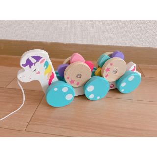 リトルタイクス(Little Tikes)の木のおもちゃ　ユニコーン(手押し車/カタカタ)