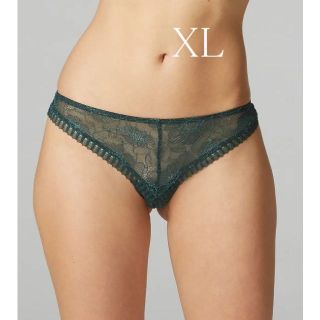 シモーヌペレール(Simone Perele)のXL★Simone Perele　シモーヌ ペレール　タンガ　レース　グリーン(ショーツ)