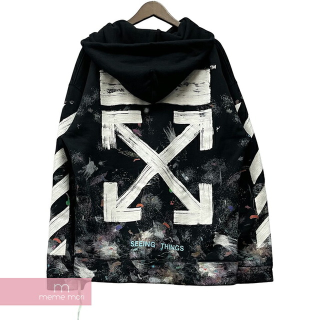 OFF-WHITE 2017AW Diag Galaxy Brushed Over Hoodie OFF-WHITE 2017AW Diag Galaxy Brushed Over Hoodie