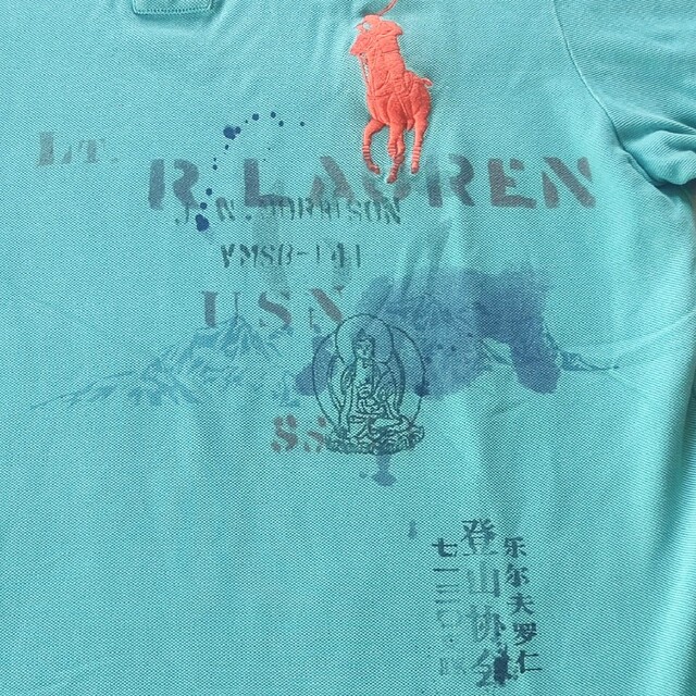 POLO RALPH LAUREN(ポロラルフローレン)のしんしん様【希少モデル】ポロラルフローレン　ビッグポニー　ステンシルプリント メンズのトップス(ポロシャツ)の商品写真