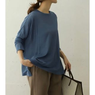 アーバンリサーチドアーズ(URBAN RESEARCH DOORS)のアーバンリサーチドアーズ DOORS コットンナイロンシアーワイドTシャツ(シャツ/ブラウス(長袖/七分))