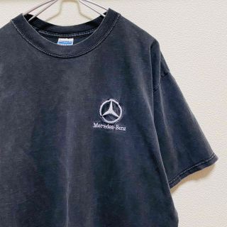 アートヴィンテージ(ART VINTAGE)の一点物　カナダ製　90〜00年代　メルセデスベンツ　刺繍　ロゴ　Tシャツ(Tシャツ/カットソー(半袖/袖なし))