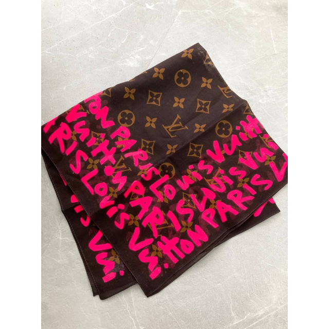 メカニカル LV ルイヴィトン 極レア グラフィティ ハンカチ スカーフ
