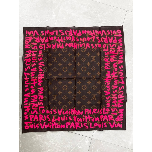 メカニカル LV ルイヴィトン 極レア グラフィティ ハンカチ スカーフ