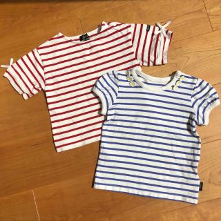 プティマイン(petit main)の☆値下げ【Pettit mainなど】ボーダーＴシャツ2枚セット(Tシャツ/カットソー)