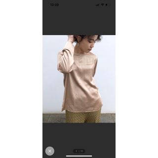 アメリヴィンテージ(Ameri VINTAGE)のSIMPLE NO COLLAR TOP(Tシャツ(長袖/七分))