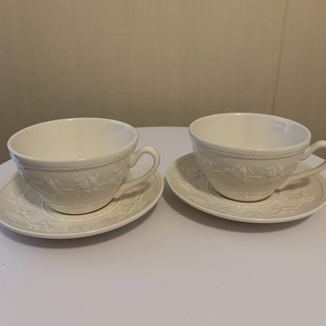 ❶WEDG WOOD ウェッジウッド ティーカップソーサーセット