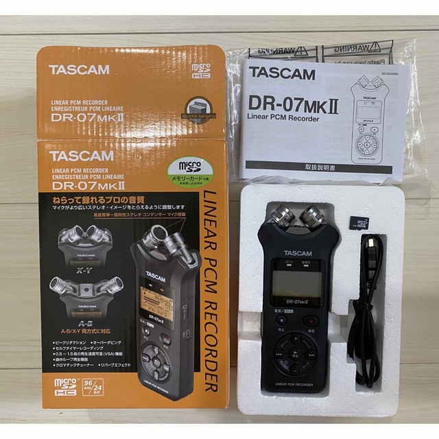 TESCOM(テスコム)のTASCAMタスカム DR-07MK II 【美品】  楽器のレコーディング/PA機器(その他)の商品写真