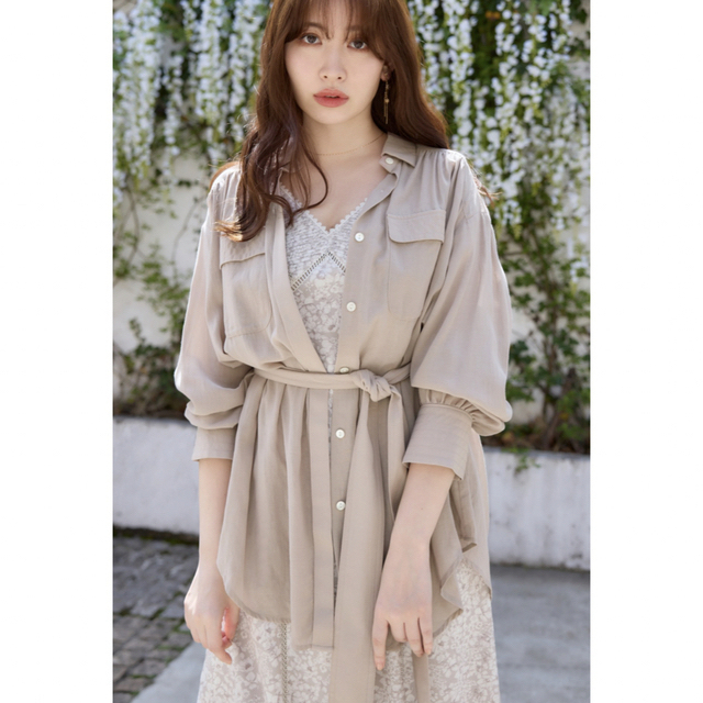 herlipto♡ Cotton-blend Voile Sheer Shirt