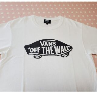 ヴァンズ(VANS)の美品⭐VANSバンズ　ユニセックス　ホワイト　Sサイズ(Tシャツ(半袖/袖なし))