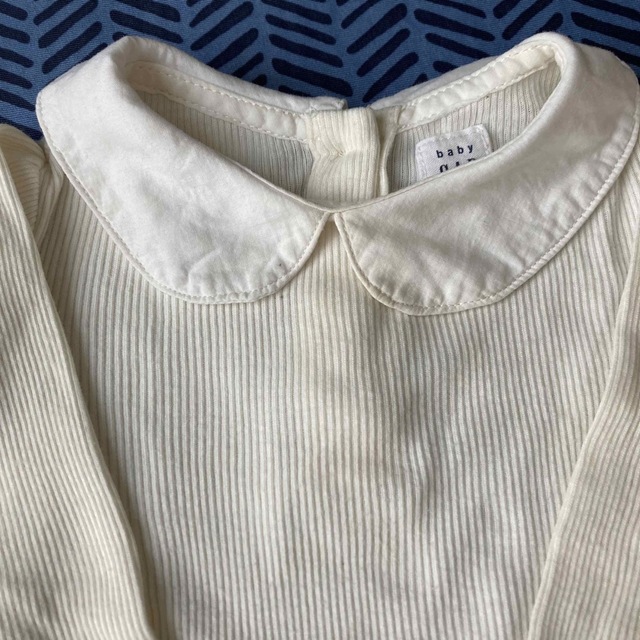 babyGAP(ベビーギャップ)のbaiya ロンパース　無地　襟　ギャップ　まとめ売り　白　70 ピンク　グレー キッズ/ベビー/マタニティのベビー服(~85cm)(ロンパース)の商品写真