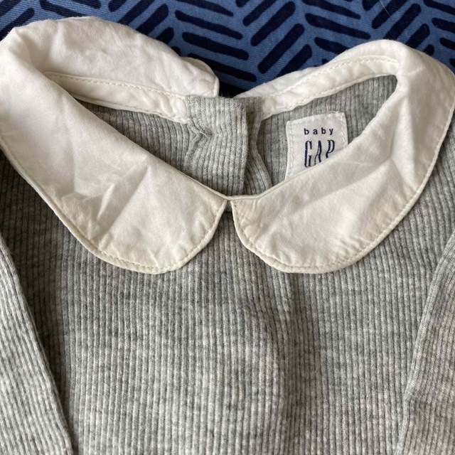 babyGAP(ベビーギャップ)のbaiya ロンパース　無地　襟　ギャップ　まとめ売り　白　70 ピンク　グレー キッズ/ベビー/マタニティのベビー服(~85cm)(ロンパース)の商品写真