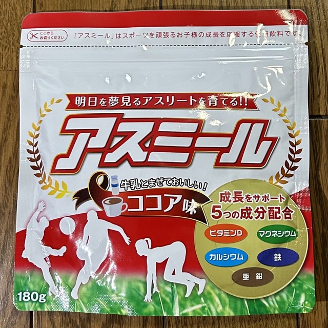 【新品未使用】アスミール ココア味 180g 24袋 食品/飲料/酒の健康食品(プロテイン)の商品写真