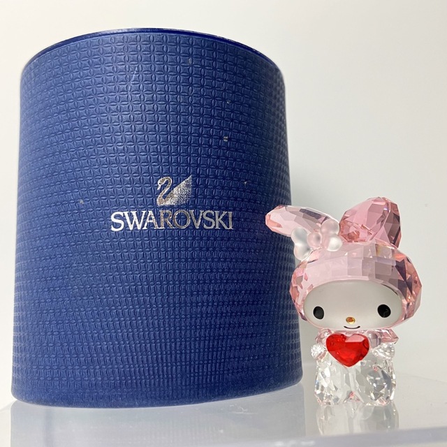 極美品 Swarovski My Melody Red Heart-