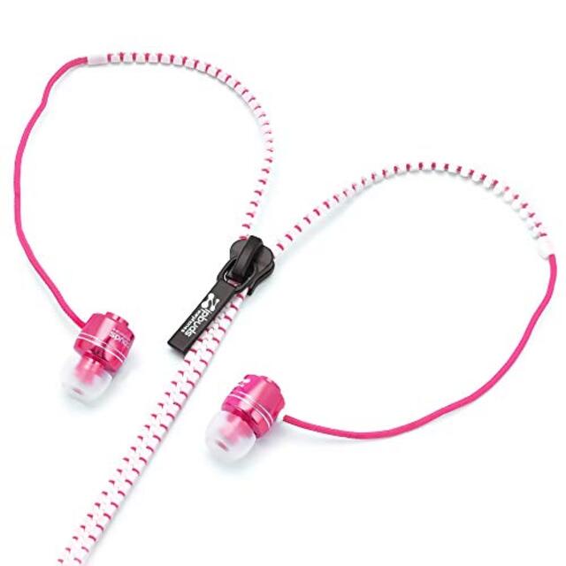 センチュリー Zipbuds ジップバズ ジッパー式イヤホン ピンク&ホワイト CT-REPNWT g6bh9ry