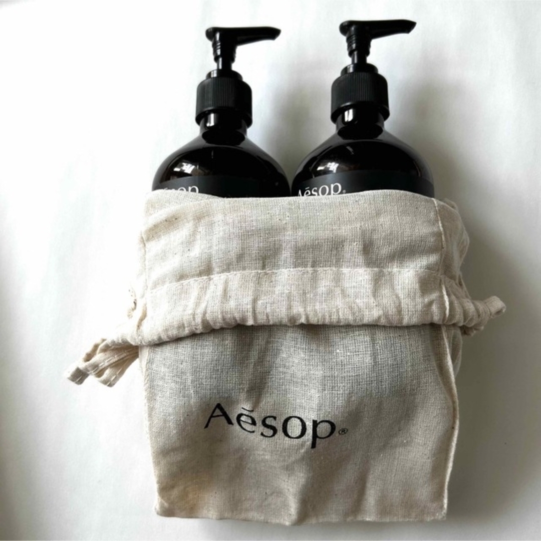 Aesop(イソップ)のAesop イソップ シャンプー  空ボトル 容器 巾着セット 空きボトル インテリア/住まい/日用品のキッチン/食器(容器)の商品写真