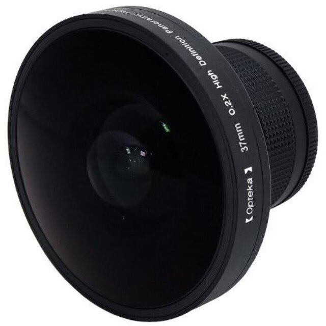 Opteka プラチナシリーズ 0.2X HD パノラマ「Vortex」220度 魚眼レンズ Canon Elura、Optura 300、400、500、Pi、ZR10、ZR20、ZR25MC、ZR30MC、Z