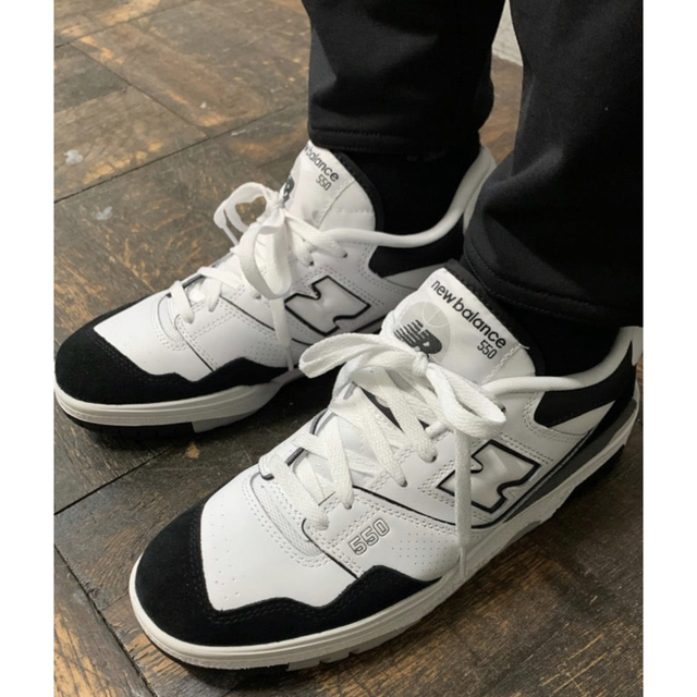 New Balance(ニューバランス)のNew Balance 550 White Black ニューバランス 550 メンズの靴/シューズ(スニーカー)の商品写真