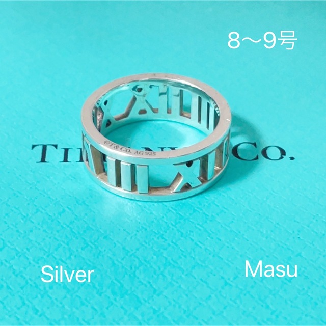 TIFFANYu0026Co.ティファニーオープンアトラスリング8~9号- TIFFANYu0026Co.ティファニーオープンアトラスリング8~9号-