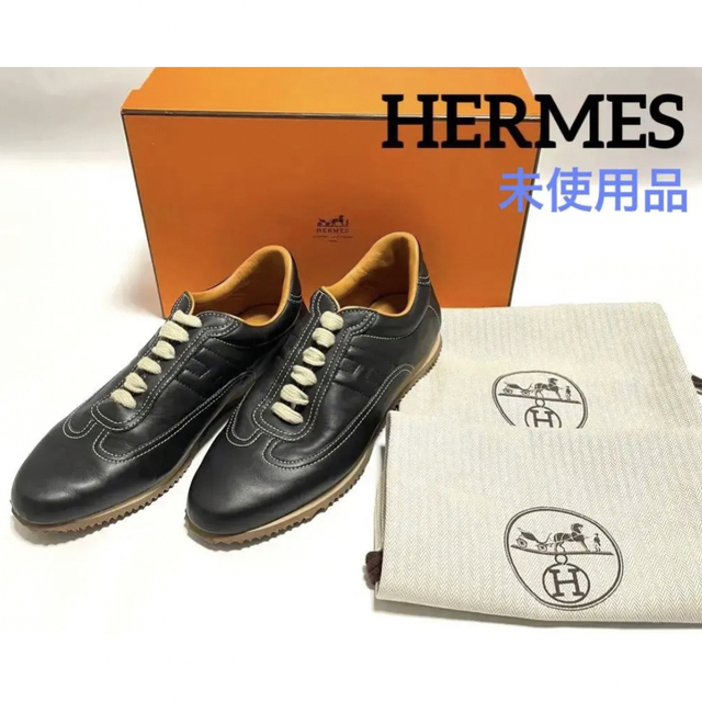 お買得限定品☆夏売れ筋 エルメス レザークイック スニーカー 38 美品