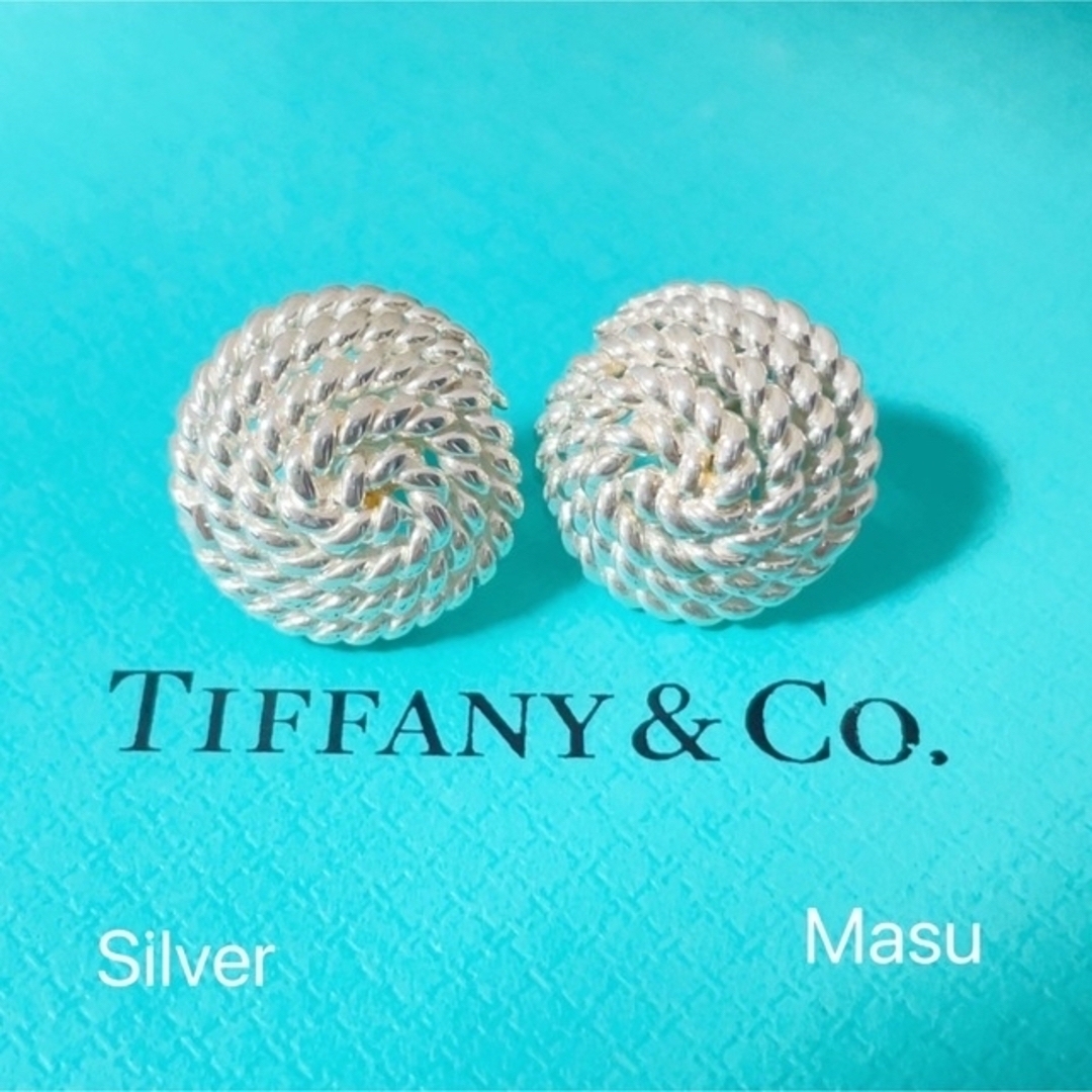 未使用TIFFANY&Co. ティファニーラウンド丸　サマセットメッシュピアス