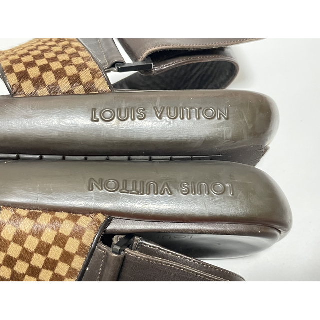 LOUIS VUITTON ルイヴィトン ダミエ ハラコ サンダル メンズ 6 商品の