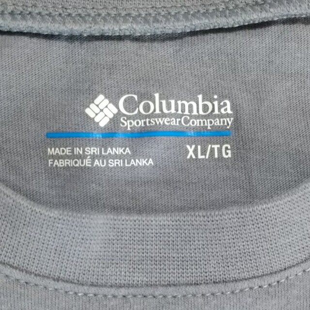 Columbia(コロンビア)の美品 Columbia メンズTシャツXL グレー メンズのトップス(Tシャツ/カットソー(七分/長袖))の商品写真