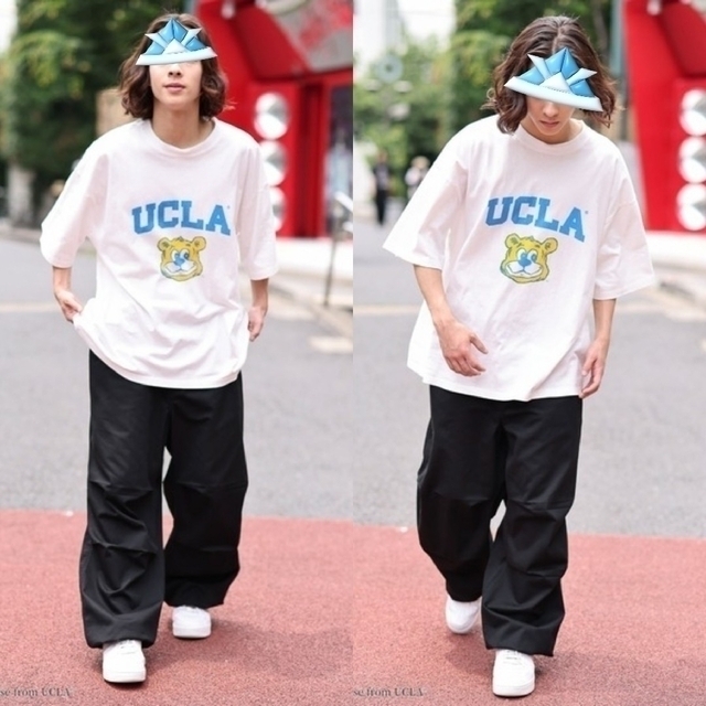 WEGO(ウィゴー)の【新品】ucla／L＊ビックルーズキャラクターロゴTシャツ／wego／男女兼用 メンズのトップス(Tシャツ/カットソー(七分/長袖))の商品写真