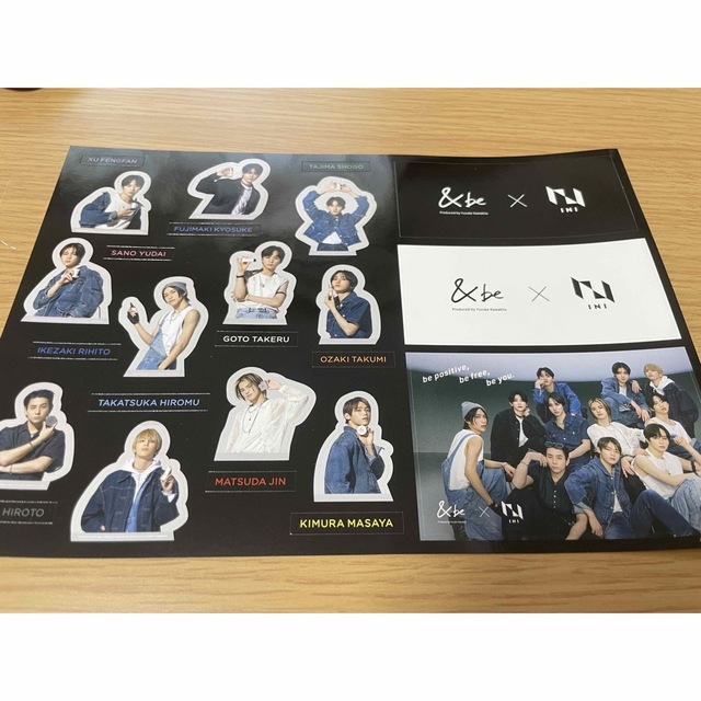 &be × INI シール ステッカー エンタメ/ホビーのタレントグッズ(アイドルグッズ)の商品写真