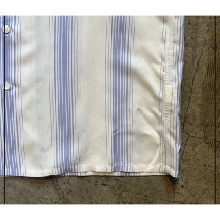 WACKO MARIA - WACKO MARIA STRIPED OPEN COLLAR SHIRT Sの通販 by