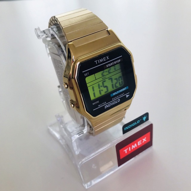 即納 アメリカ正規買付 timex ゴールド 腕時計 supremeベースモデル