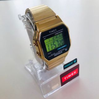 タイメックス(TIMEX)の即納 アメリカ正規買付 timex ゴールド 腕時計 supremeベースモデル(腕時計(デジタル))