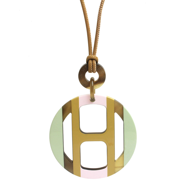 男性に人気! Hermes HERMES(新品・未使用品) 箱付 茶 パステル