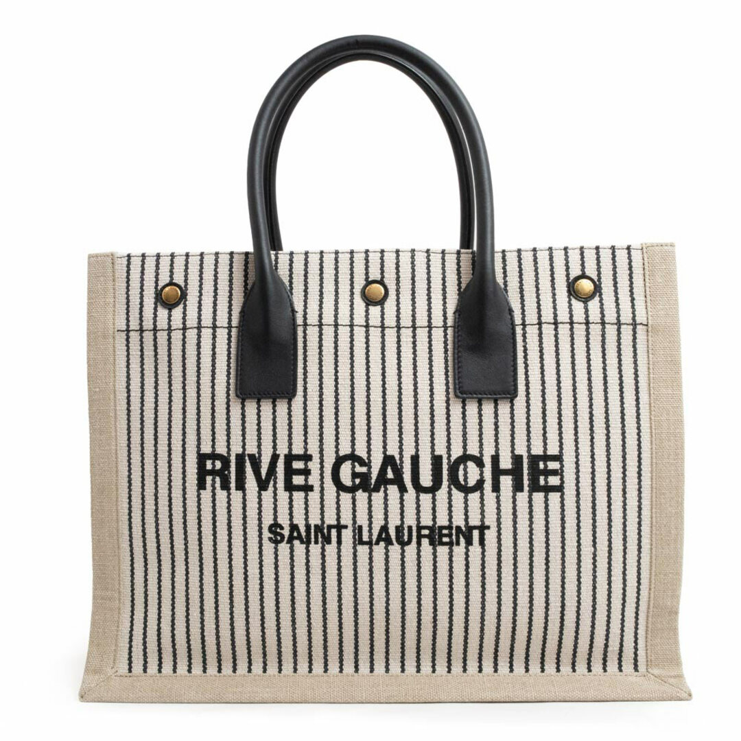 【新品未使用】 SAINT LAURENT サンローラン トート ハンドバッグ RIVE GAUCHE TOTE リヴゴーシュトート キャンバス 499290FAABR 【GREGGIO/NATURALE/NERO】