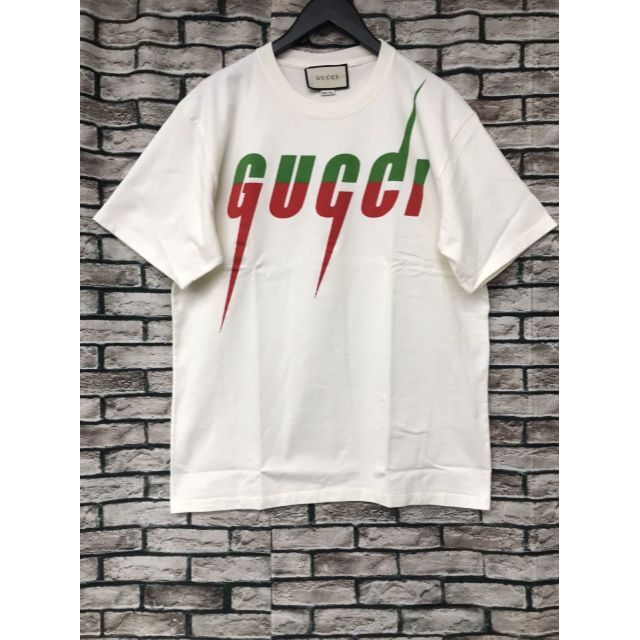 GUCCI グッチ★565806 XJAZY ブレードロゴプリントTシャツ | フリマアプリ ラクマ