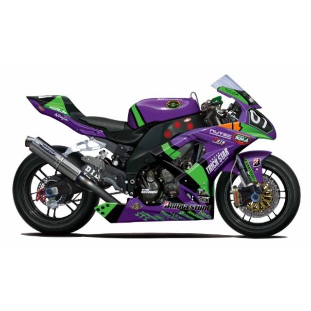 プラモデル エヴァンゲリオン初号機 Kawasaki ZX-10R フジミバイク