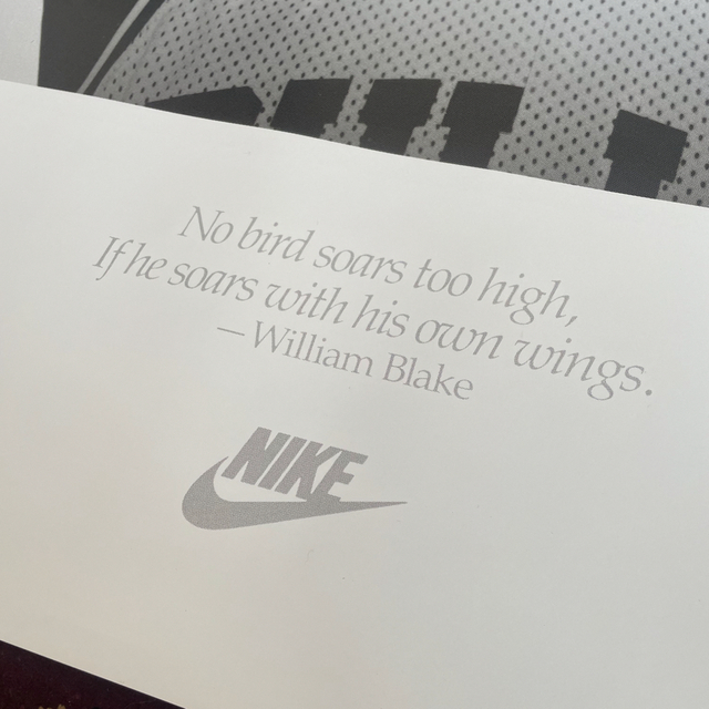 nike jordan 特大ポスター　当時物　確実正規品