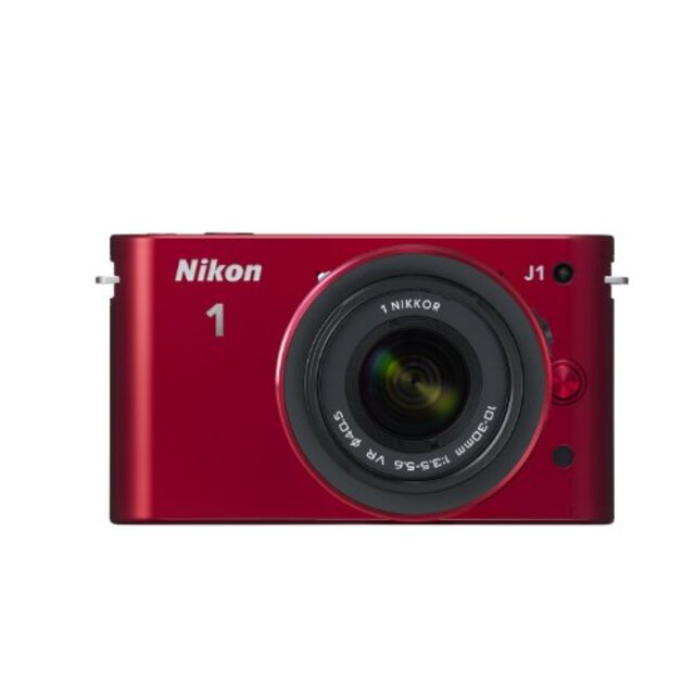 Nikon ミラーレス一眼カメラ Nikon 1 (ニコンワン) J1 (ジェイワン) 標準ズームレンズキット レッドN1 J1HLK RD
