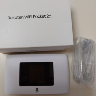 Rakuten WiFi Pocket 2c ZR03Mホワイト　新品同様(PC周辺機器)