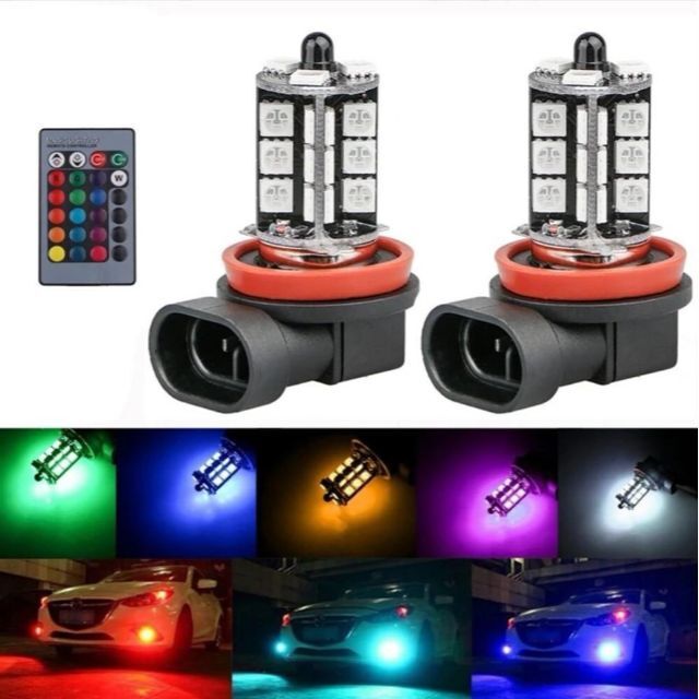 優先配送 ストロボ 16カラー LED フォグランプ HB3 9005 ストロボ 16カラー LED フォグランプ HB3(9005)
