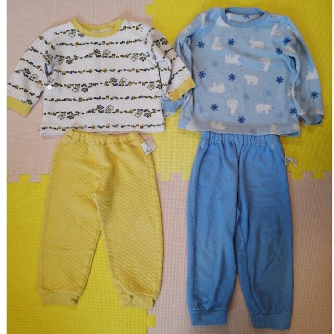 倉庫 UNIQLO(ユニクロ)キッズパジャマ 100 2枚セット UNIQLO ユニクロ 半袖パジャマ 100cm 2点 セット!